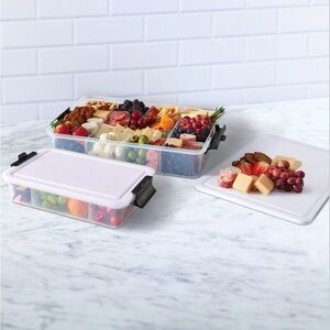Snacklebox 2-piece Set with Cutting Board Lids
